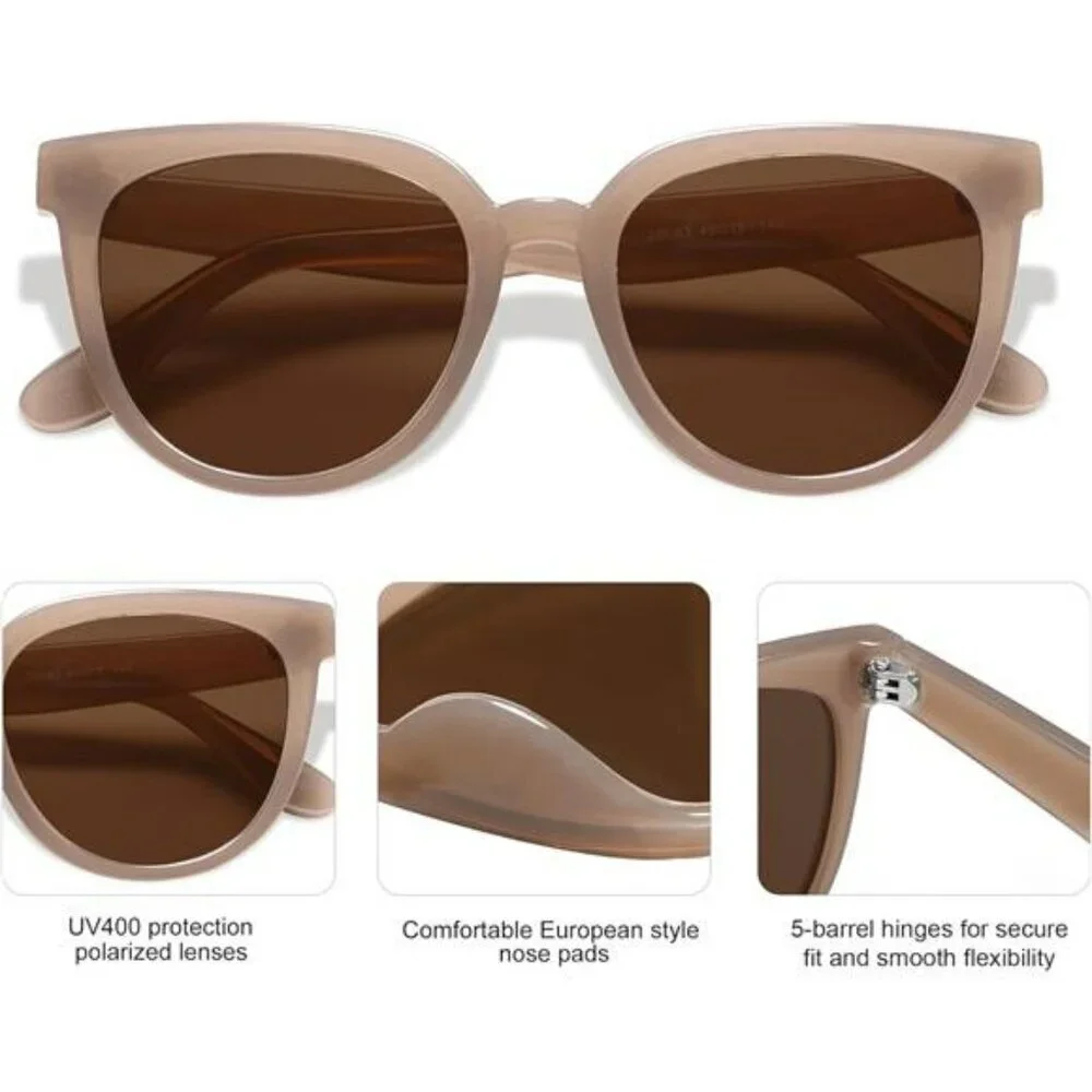 Sojos Cat Eye Sunglasses Women Polarized UV Protection Trendy Fashion Shades